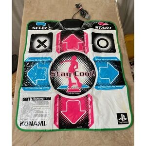 Konami Dance Dance Revolution Stay Cool DDR Soft Pad PlayStation UNTESTED